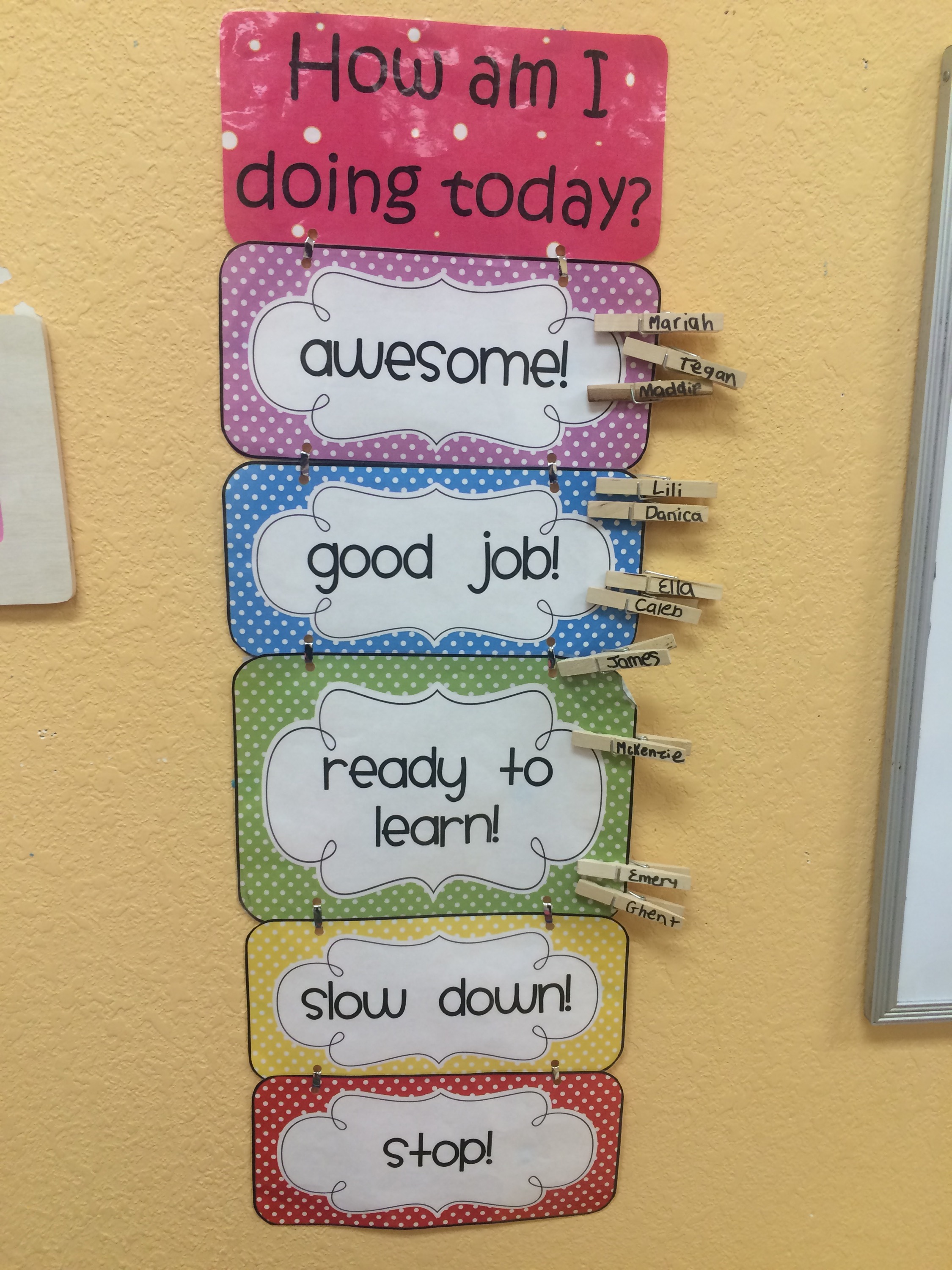 Day Chart For Preschool